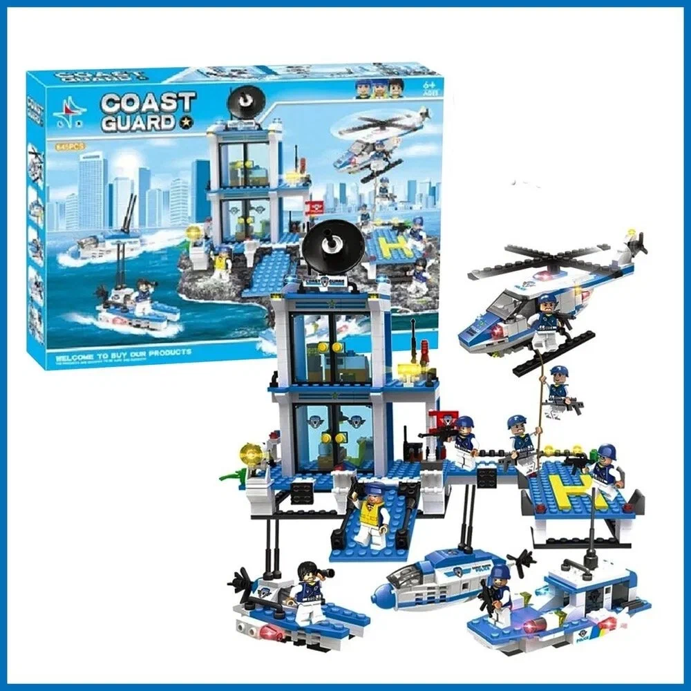 Конструктор LX Полицейская береговая охрана, 645 дет