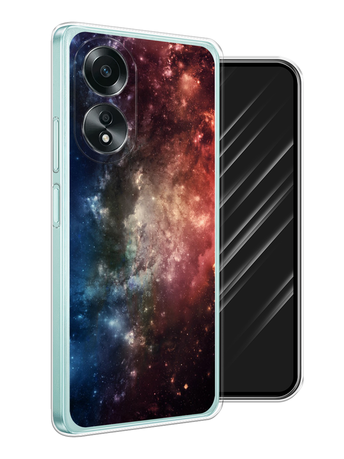 

Чехол Awog на Oppo A58 4G "Космос", Синий;бежевый;красный, 2514950-1