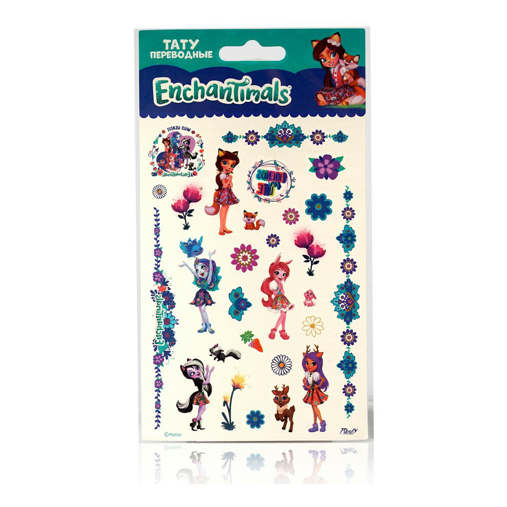 

Наклейки-тату Mattel Enchantimals-1 переводные 11 х 20 см
