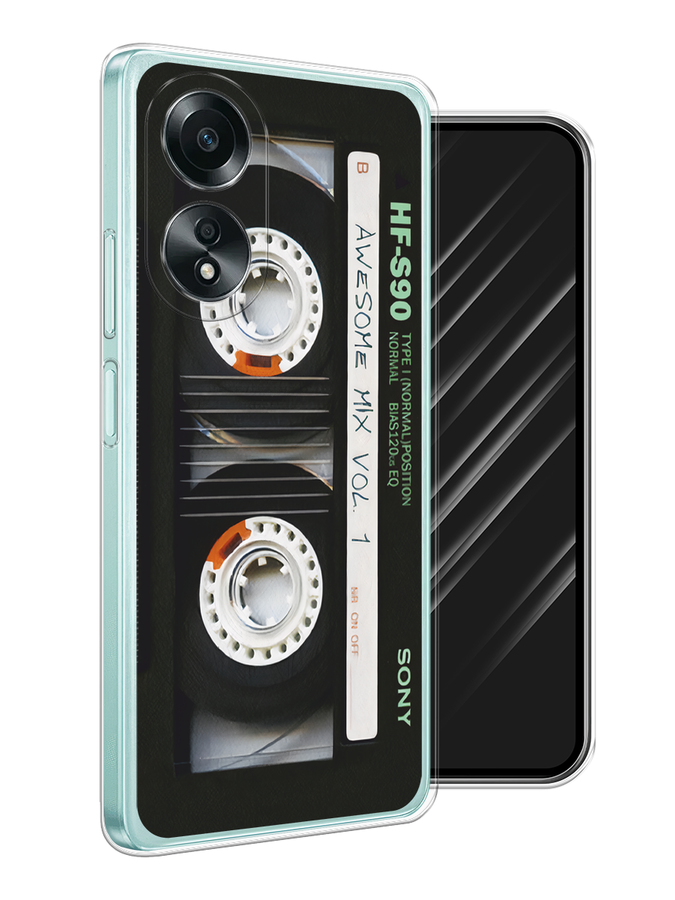 

Чехол Awog на Oppo A58 4G "Кассета", Черный, 2514950-1