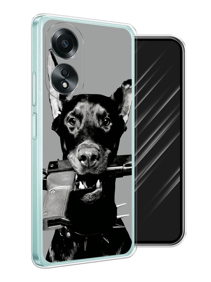 

Чехол Awog на Oppo A58 4G "Доберман", Серый, 2514950-1