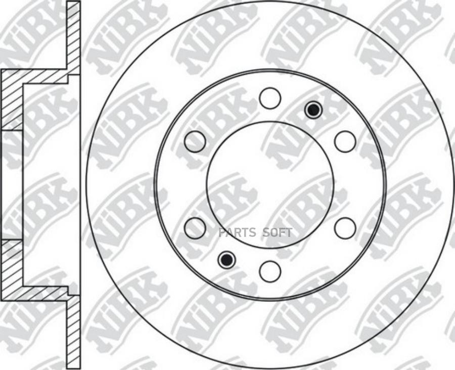 

Тормозной диск NiBK комплект 1 шт. RN1914