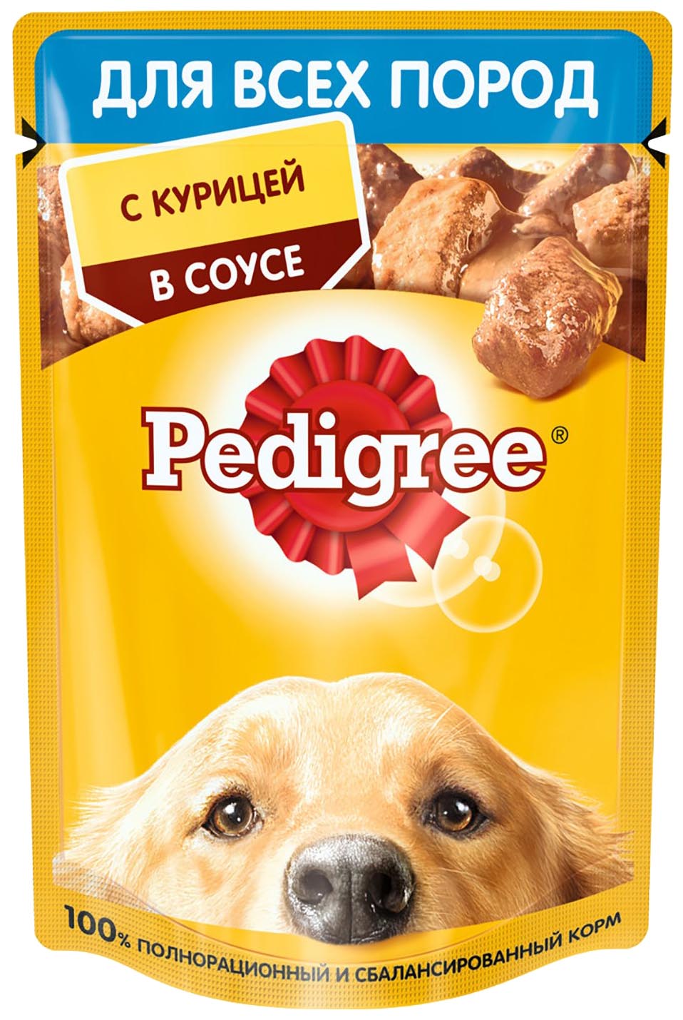 фото Влажный корм для собак pedigree с курицей в соусе, 28 шт по 85 г