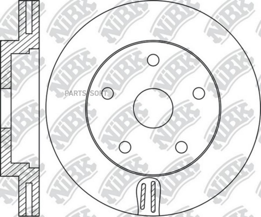 

Тормозной диск NiBK комплект 1 шт. RN1690