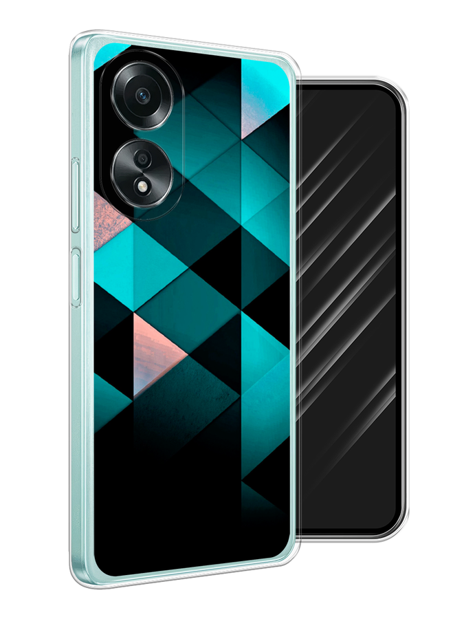 

Чехол Awog на Oppo A58 4G "Геометрия 16", Бирюзовый;черный, 2514950-1