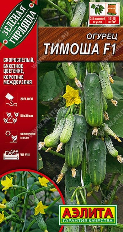 

Семена огурец Тимоша F1 Аэлита 32312 1 уп.
