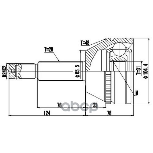 

Шрус Наружный Zikmar арт. Z87452R