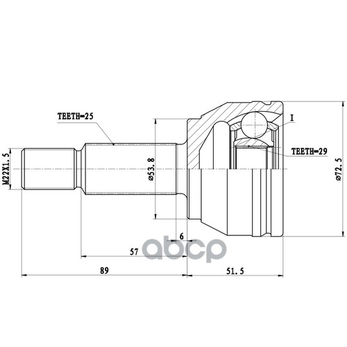 

Шрус Наружный Zikmar арт. Z87260R