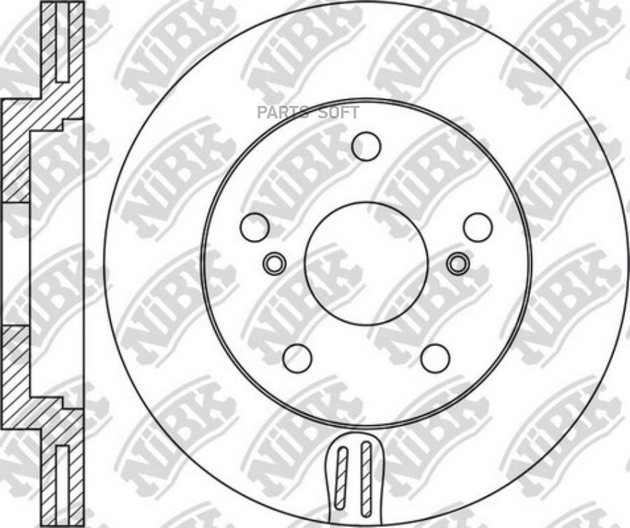 

Тормозной диск NiBK комплект 1 шт. RN1775