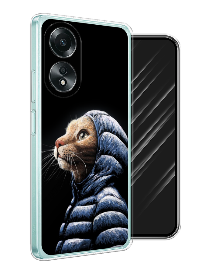 

Чехол Awog на Oppo A58 4G "Кот в капюшоне", Черный;бежевый;синий, 2514950-1