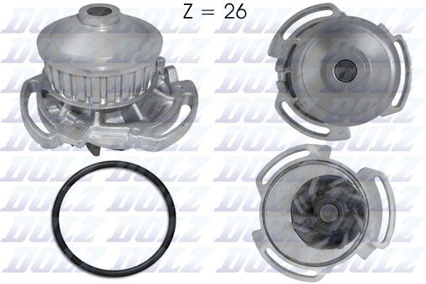 

Насос Водяной Vw Gоlf/Раssаt/Jеttа 1.0-1.3 74-91 DOLZ a159
