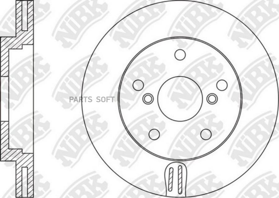 

Тормозной диск NiBK комплект 1 шт. RN1540