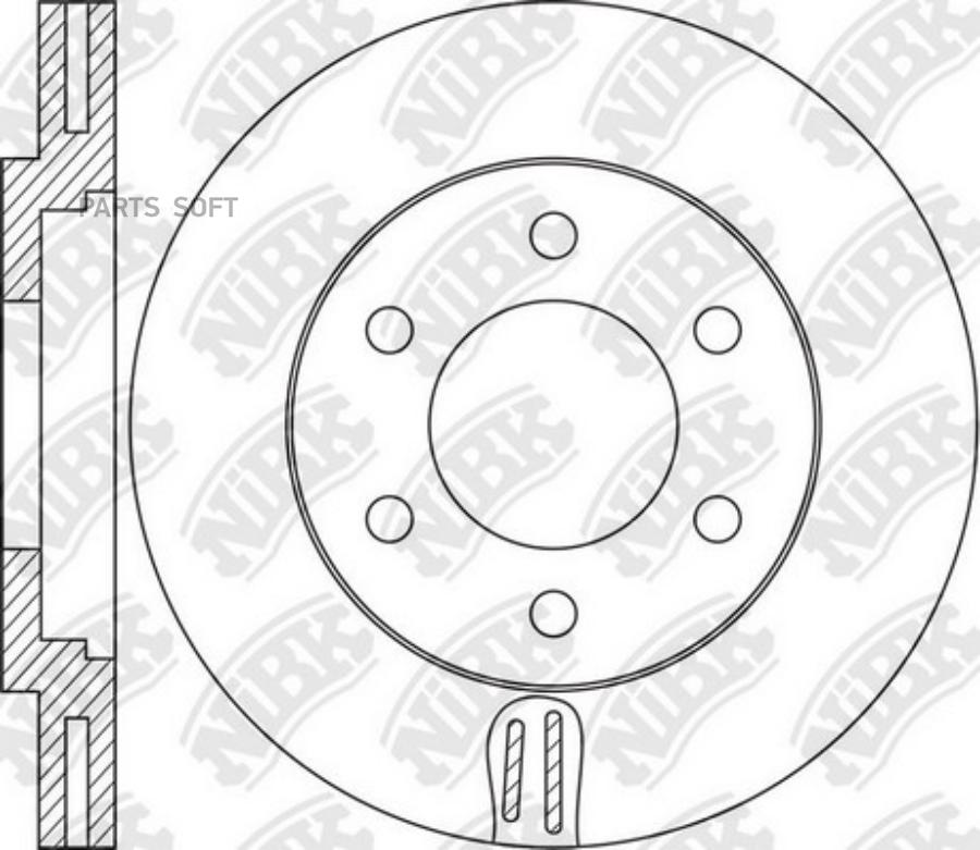 

Тормозной диск NiBK комплект 1 шт. RN1635