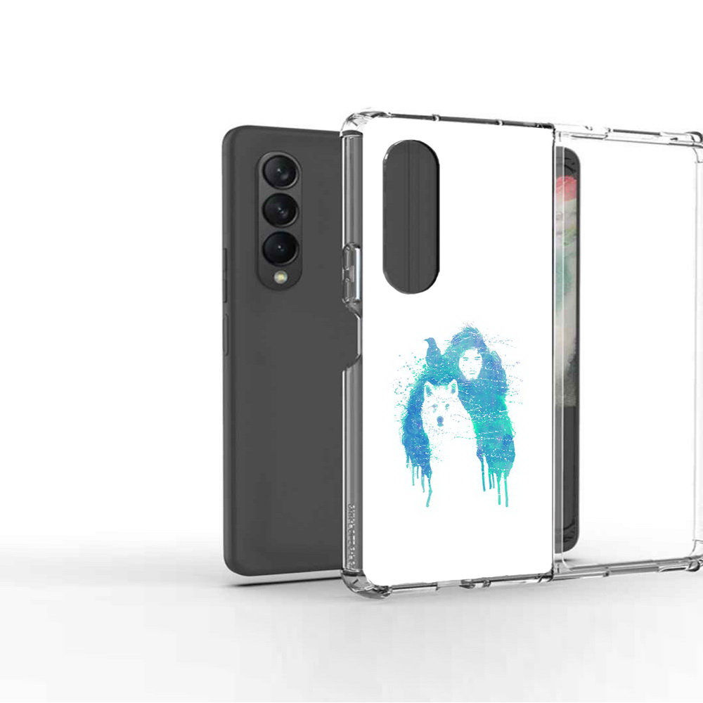 

Чехол MyPads Tocco для Samsung Galaxy Z Fold 3 джон сноу, Прозрачный, Tocco