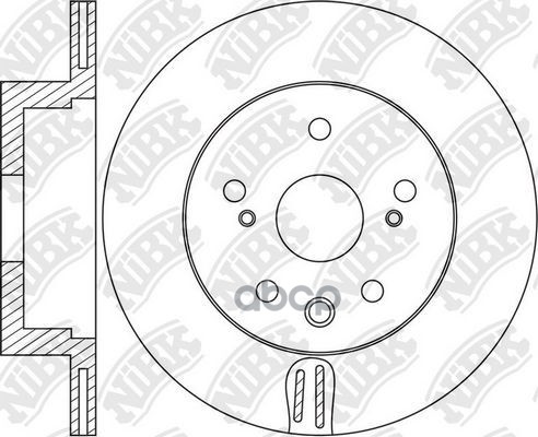 Тормозной диск NiBK комплект 1 шт. RN1665