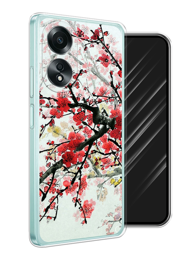 

Чехол Awog на Oppo A58 4G "Сакура", Розовый;черный, 2514950-1