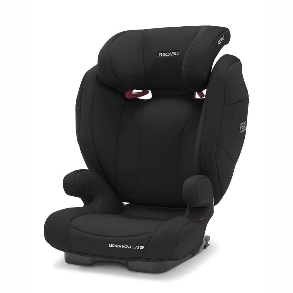 Автокресло детское Recaro Monza Nova Evo Seatfix Deep Black от 3 до 12 лет антибактериальный чехол recaro milano monza