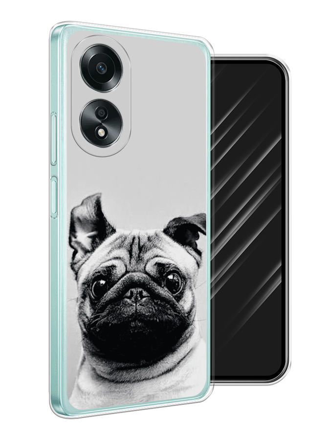 

Чехол Awog на Oppo A58 4G "Ушастый мопс", Серый, 2514950-1