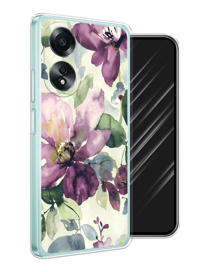 

Чехол Awog на Oppo A58 4G "Сиреневые цветы-акварель", Фиолетовый, 2514950-1