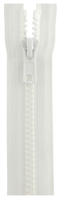 

Застежка-молния YKK 4335956/120, 501 белый тип 5 (5,7мм), разъемная, 120см
