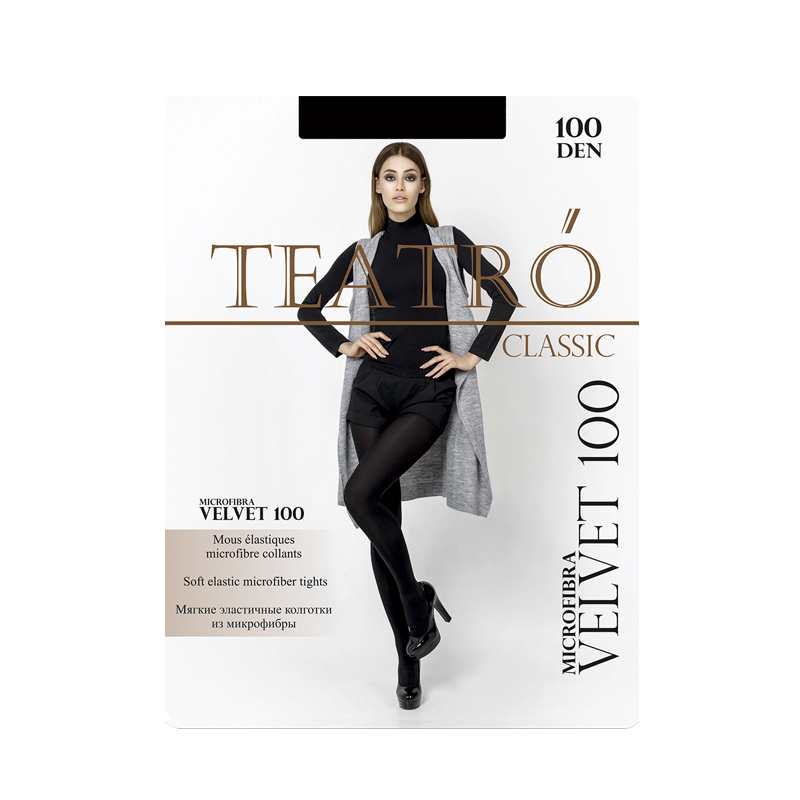 

Колготки женские Teatro Velvet черные 4, Velvet