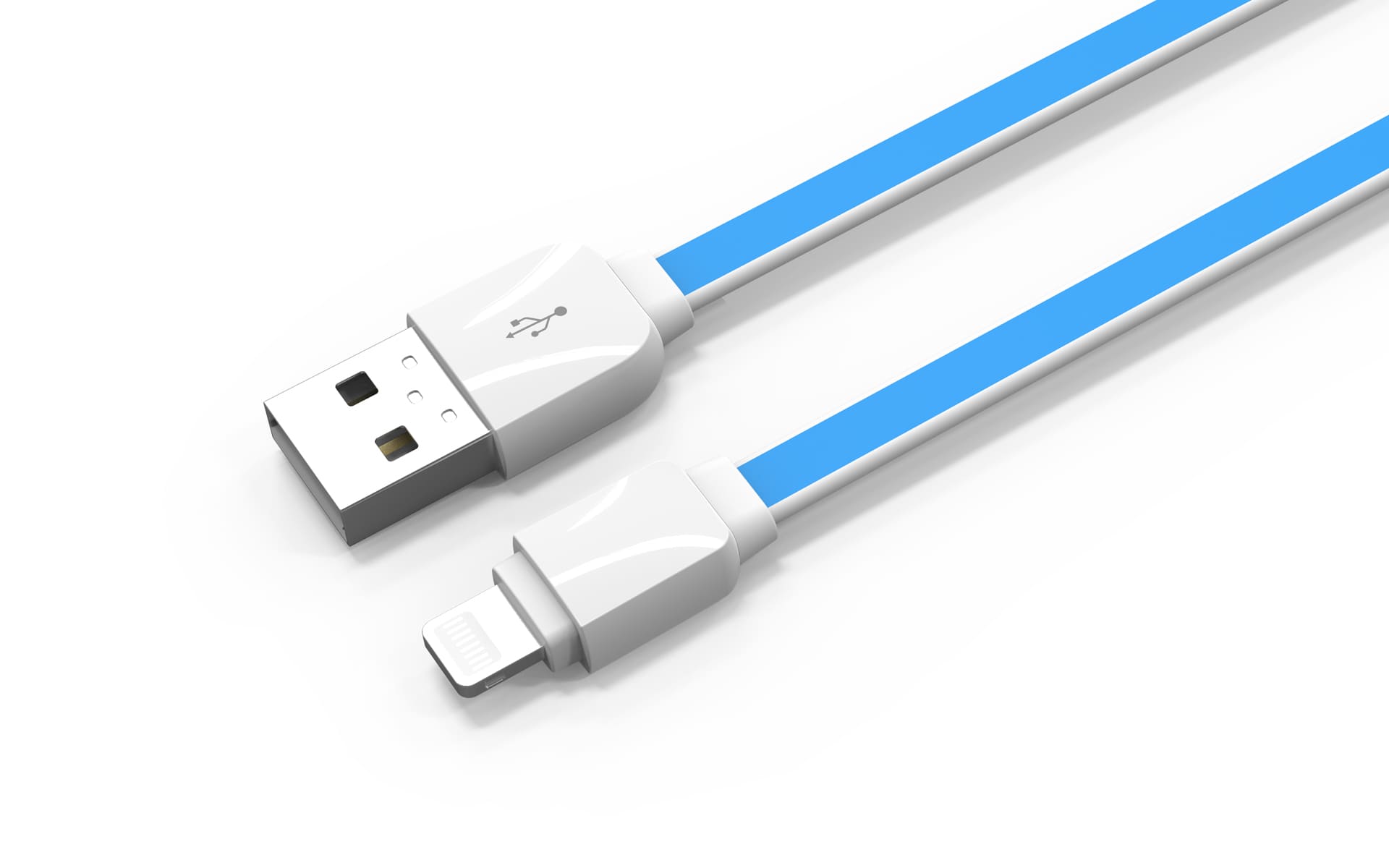 фото Ldnio xs-07/ usb кабель lightning/ 1m/ 2.1a/ медь: 60 жил/ blue