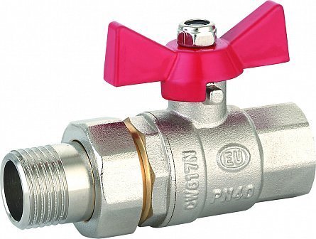 

Кран шаровой латунный Grand с американкой Euros 1 1/4" ВР-НР EU.ST1287060 114)