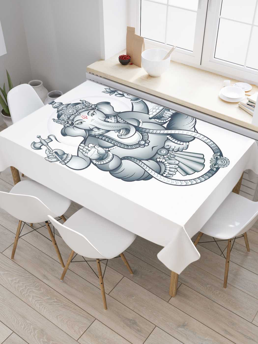 

Скатерть прямоугольная JoyArty "Волшебный слон" из оксфорда, 180x145 см, Волшебный слон