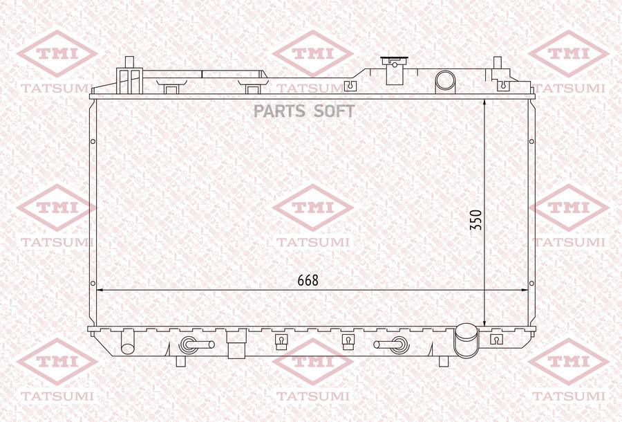 

TATSUMI TGA1056 Радиатор охлаждения