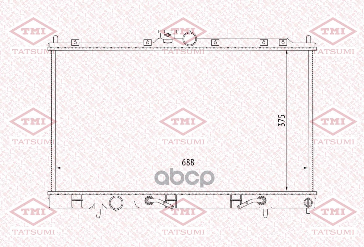 

TATSUMI TGA1021 Радиатор охлаждения