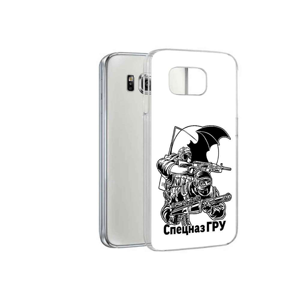 

Чехол MyPads Tocco для Samsung Galaxy S6 спецназ гру (PT12300.506.618), Прозрачный, Tocco