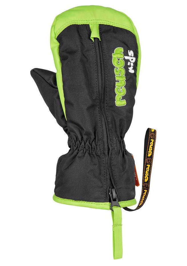 Варежки детские Reusch 2021-22 Ben Mitten Black/Neon Green р.14-14,5 варежки reusch kids mitten neon yellow