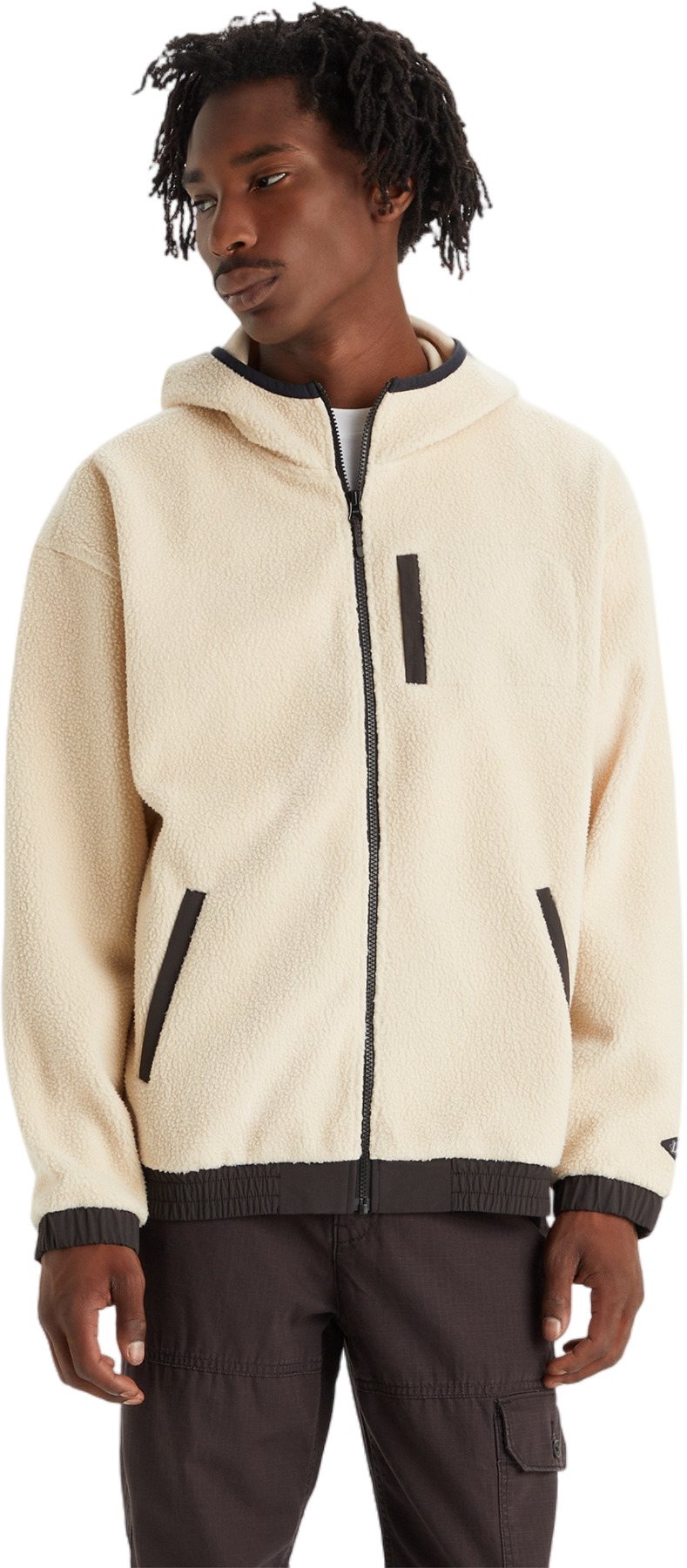 

Толстовка мужская LEVIS POP HOODED SHERPA FOG бежевая S, Бежевый, POP HOODED SHERPA FOG