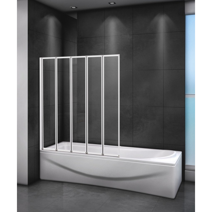

Шторка на ванну Cezares Relax 1200х1400 мм Relax-V-5-120/140-P-Bi-R, Серый