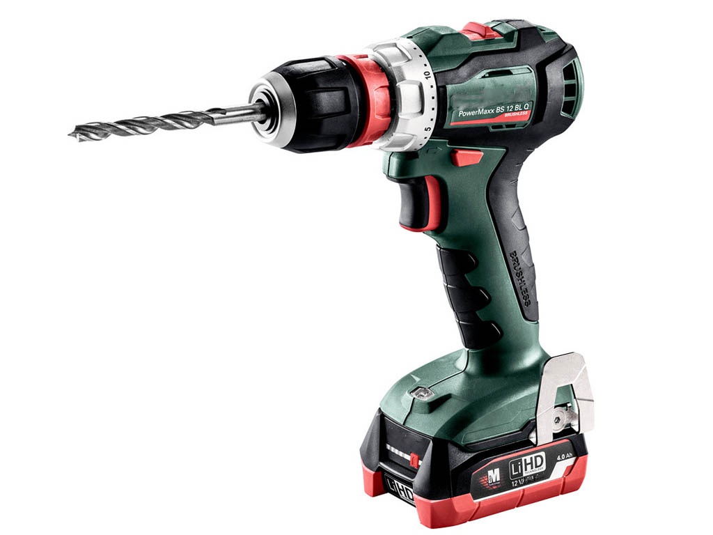 фото Акк. безударная дрель-шуруповерт metabo powermaxx bs 12 bl q 4.0ач х2 lihd кейс