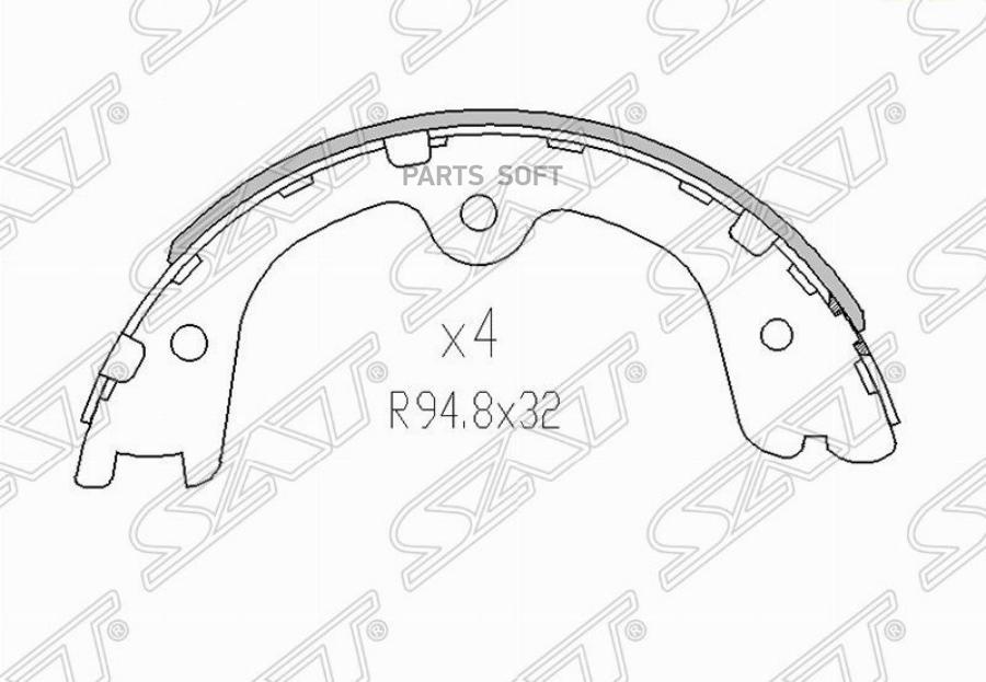 

Колодки Тормозные Зад Nissan Frontier D40/Pathfinder R51 1Шт SAT ST44060EA025