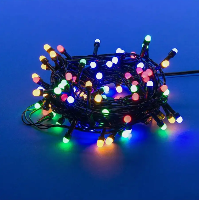 

Световая гирлянда новогодняя Merry christmas 15068-1 28м разноцветный/RGB