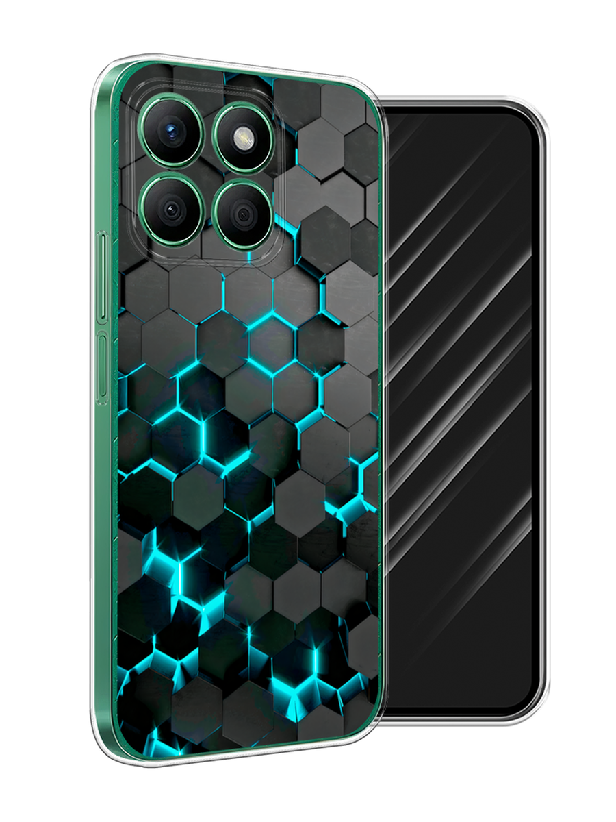 

Чехол Awog на Honor X8B "Соты бирюзовые", Черный;бирюзовый;синий, 6123250-1