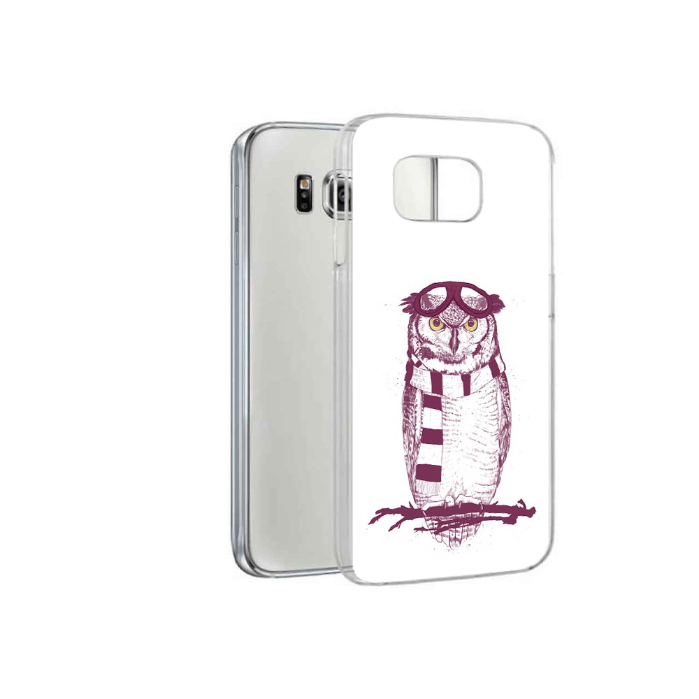 

Чехол MyPads Tocco для Samsung Galaxy S6 сова-летчик (PT12300.506.612), Прозрачный, Tocco