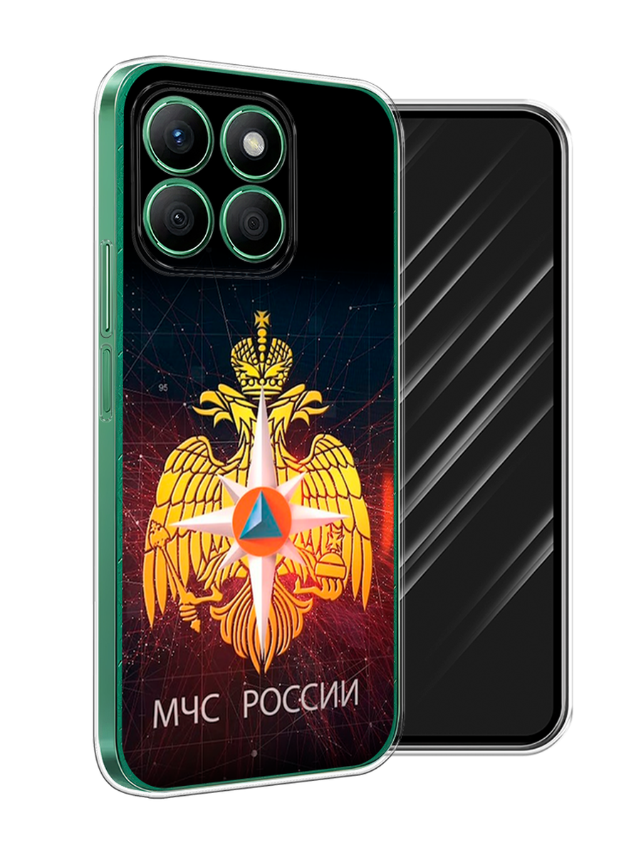 

Чехол Awog на Honor X8B "МЧС России", Черный;желтый;красный, 6123250-1