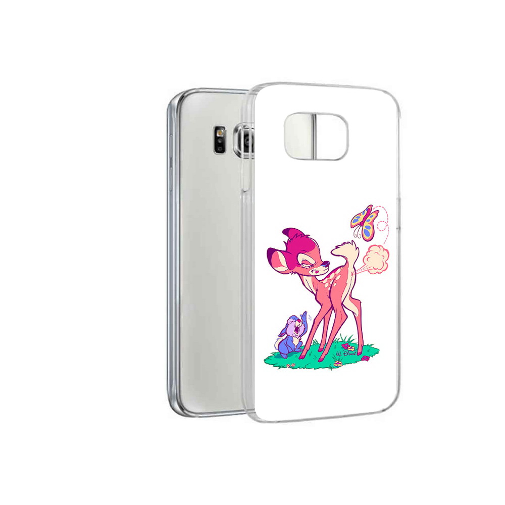 

Чехол MyPads Tocco для Samsung Galaxy S6 смешной олененок (PT12300.506.610), Прозрачный, Tocco
