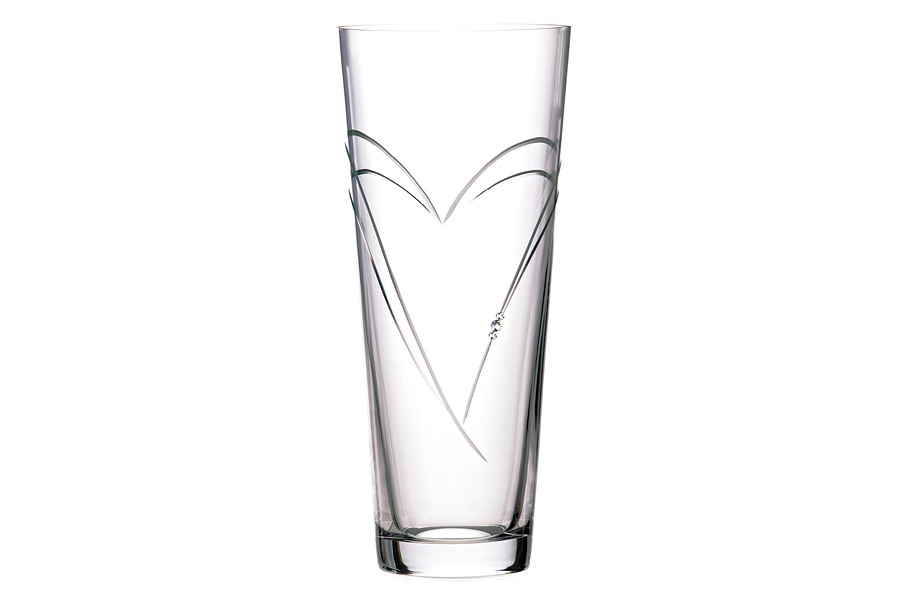 Ваза для цветов хрустальное стекло Diamante Сердце 30см DI-5157.130.FLO