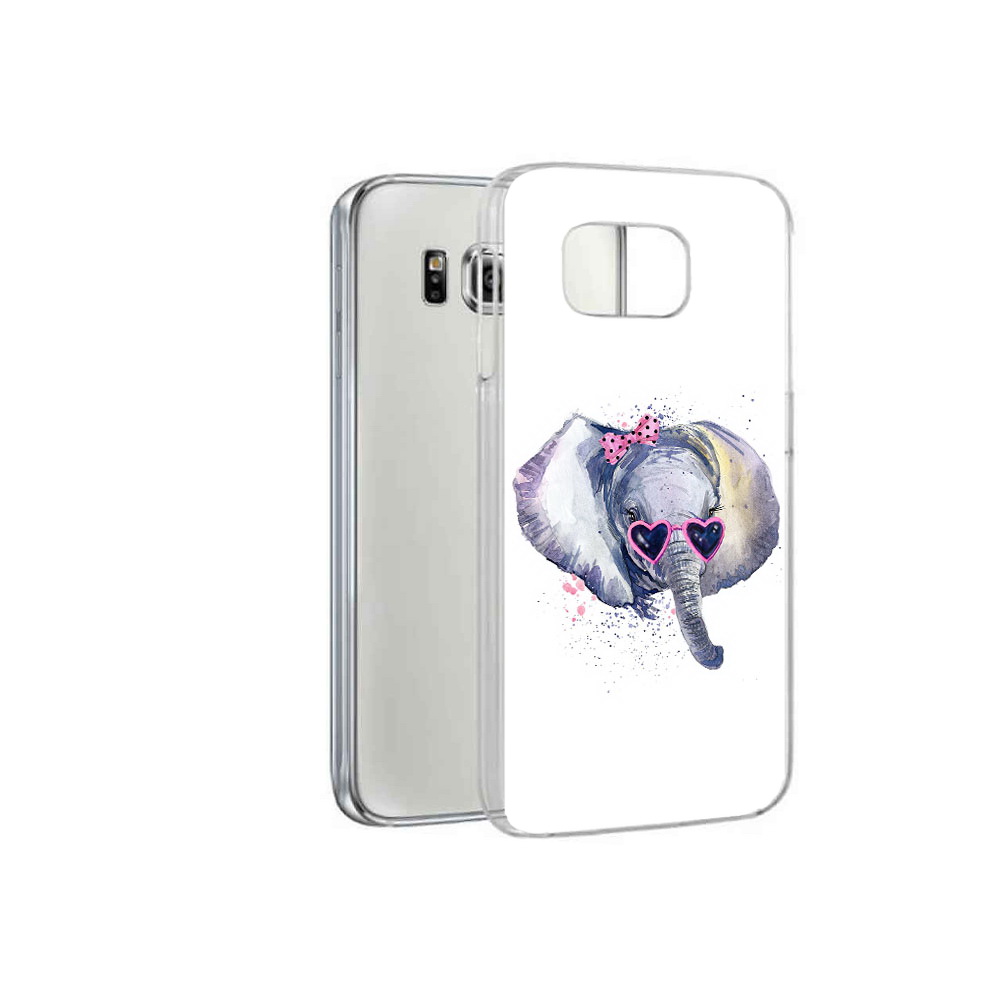 

Чехол MyPads Tocco для Samsung Galaxy S6 слоник в очках (PT12300.506.608), Прозрачный, Tocco