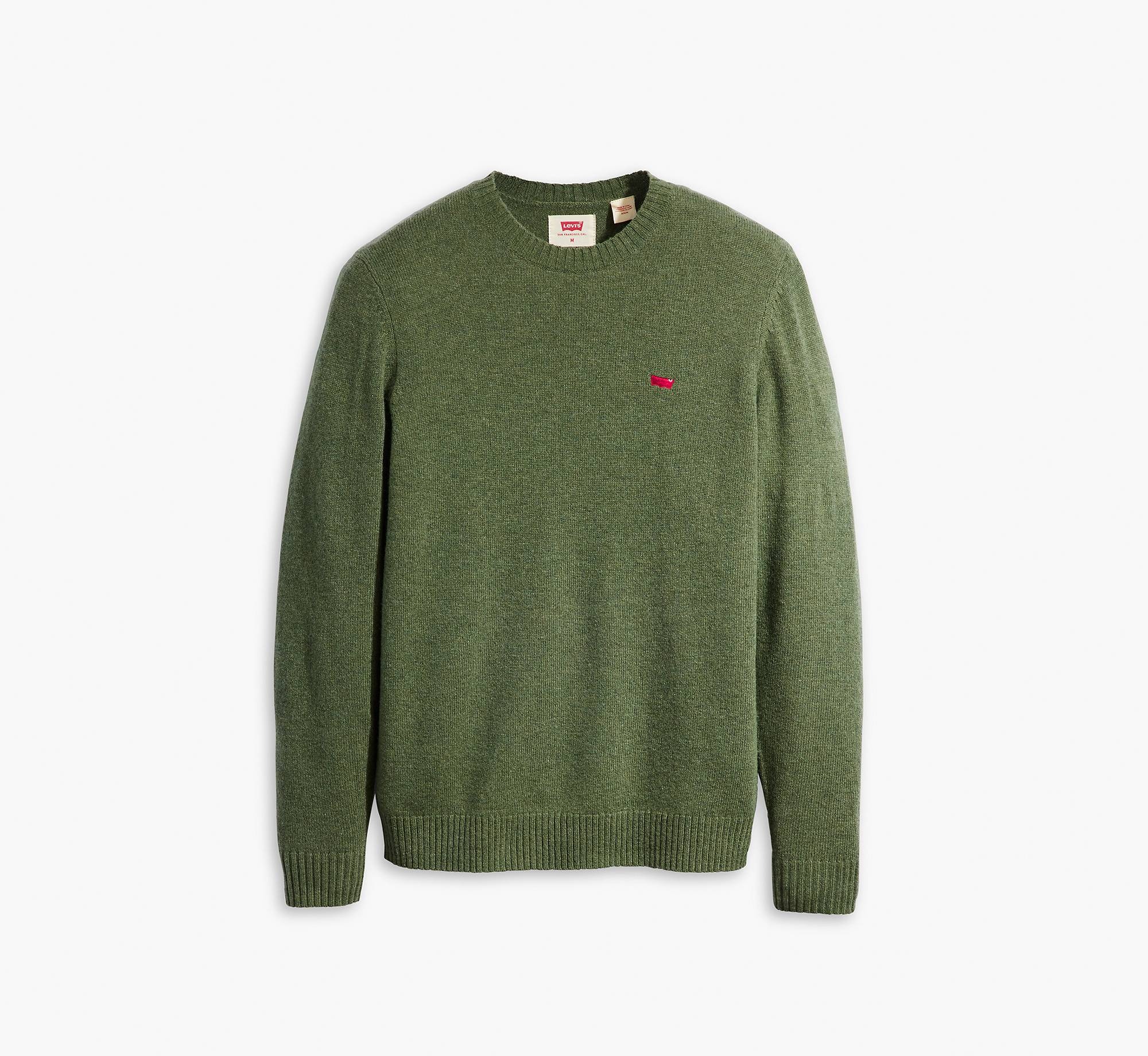 Джемпер мужской LEVIS ORIGINAL HM SWEATER OLIVE HEATHER зеленый S 8799₽