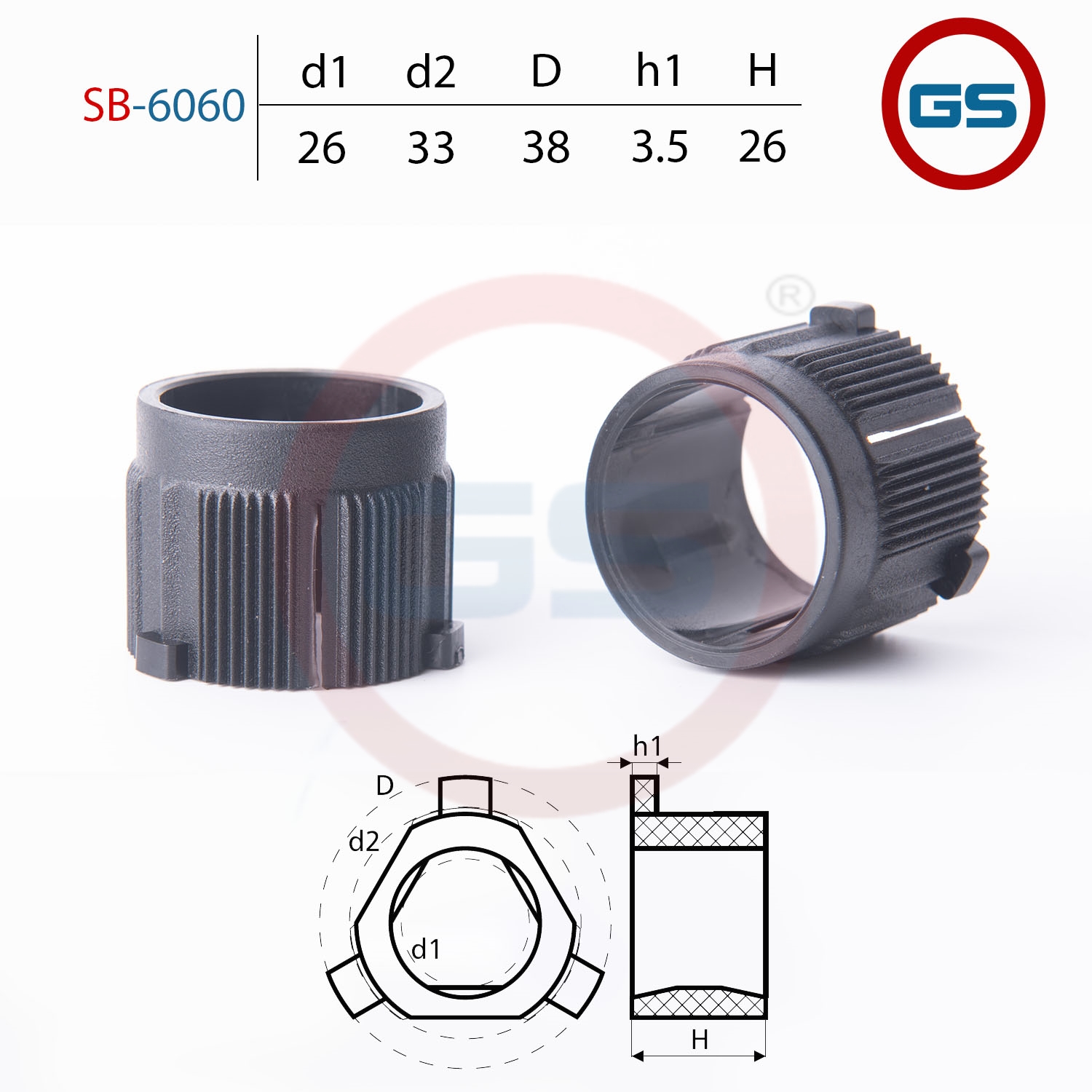 

Втулка рулевой рейки MT Lancer X GS (SB-6060), SB-6060, SB6060