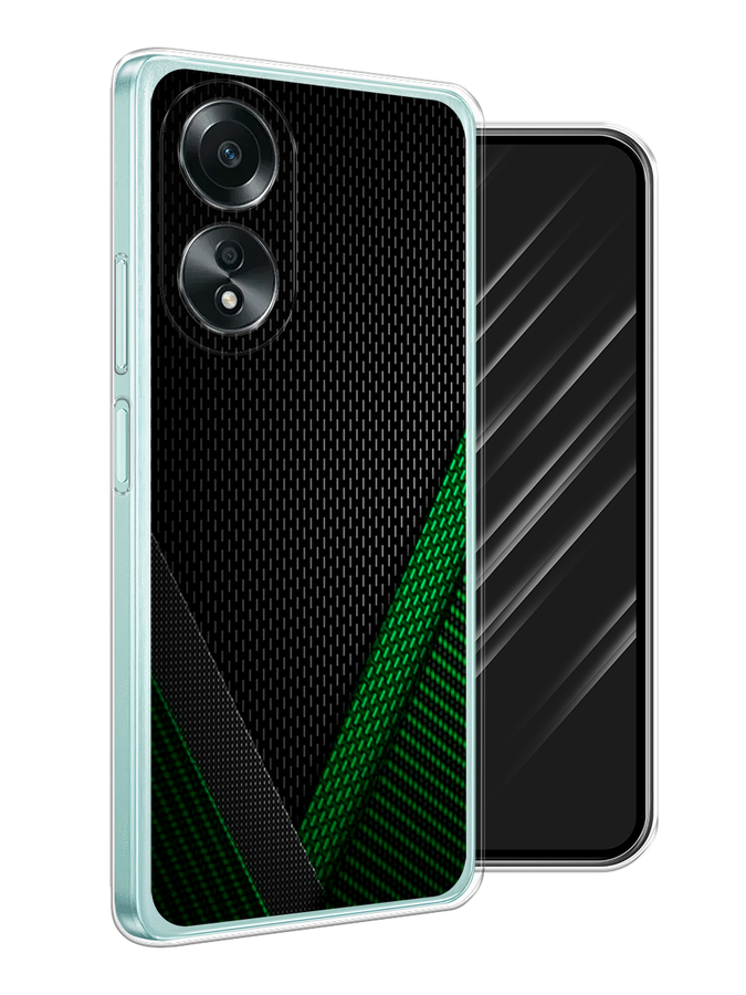 

Чехол Awog на Oppo A58 4G "Зеленый карбон", Черный;зеленый, 2514950-1
