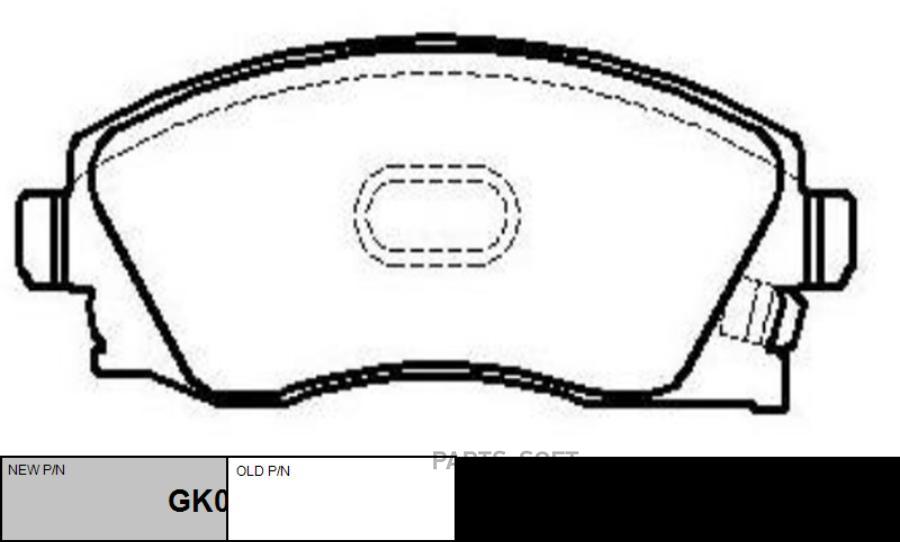 

Колодки тормозные BUICK 15- передн. CTR GK0274