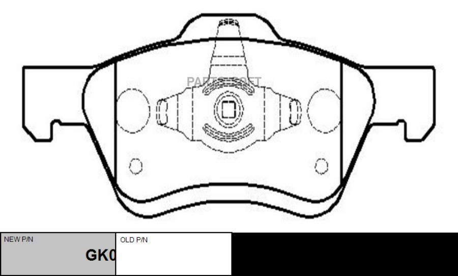 

Колодки тормозные FORD 15- передн. CTR GK0204