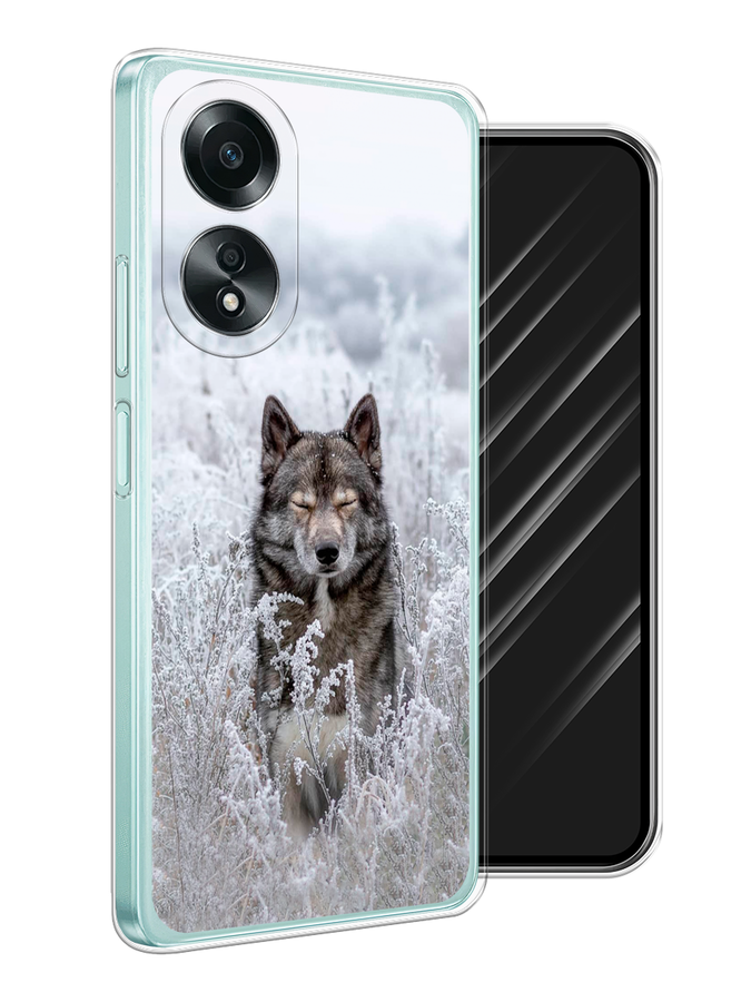 

Чехол Awog на Oppo A58 4G "Волк в поле", Белый;черный, 2514950-1