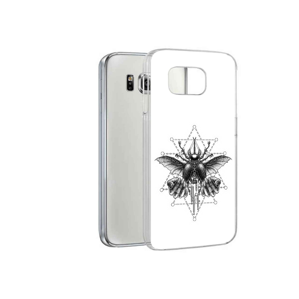 

Чехол MyPads Tocco для Samsung Galaxy S6 скарабей (PT12300.506.601), Прозрачный, Tocco